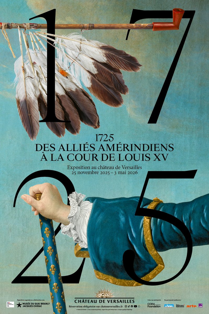 🇫🇷 LES EXPOS DU MOMENT
🐬 “The Grand Dauphin (1661-1711), Son of a king, father of a king, but never king himself”. Jusqu’au 15 février 2026
chateauversailles.fr/actualites/exp…
👑 “1725 : Des alliés amérindiens à la cour de Louis XV”. Jusqu’au 03 mai 2026
chateauversailles.fr/actualites/exp…