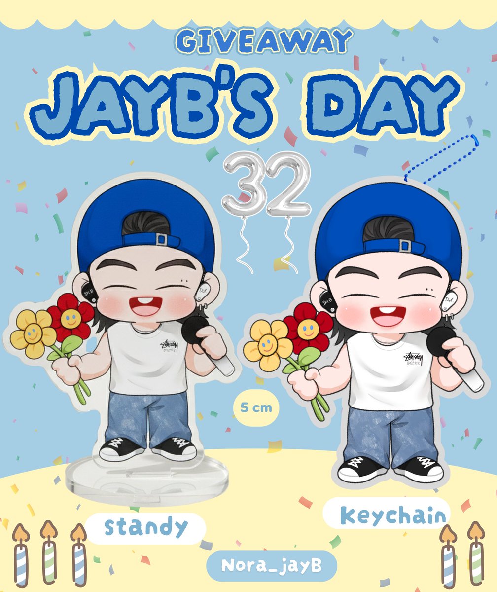 Nora_jayB's tweet photo. 🎂 Giveaway JayB’s Birthday 🎂 
🎁 แจกสแตนดี้ + พวงกุญแจ 9 เซท
 [ 1 เซทได้ทั้ง 2 ชิ้น shipping 40 🚚 ]
✅️ กติกา ✅️
รีทวิต + คอมเม้นติดแท็ก
HAPPY BIRTHDAY JAY B 🎂
@jaybnow_hr #JAYB 
#DarlingLeaderJAYBDay
#제이비와_함께할_매일
[ พร้อมส่งประมาณปลายม.ค-ต้นก.พงับ ขอคนสะดวกรอน้า�� ]