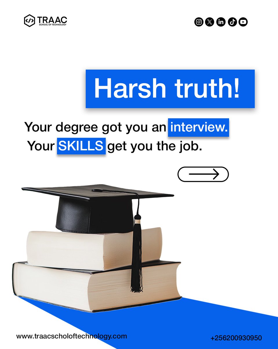 A degree can open a door  but skills decide how far you go.In today’s tech-driven world, employers don’t just ask where you studied ,they ask what you can build.Degrees explain what you learned.Skills prove what you can do. Enrol today for our february cohort or