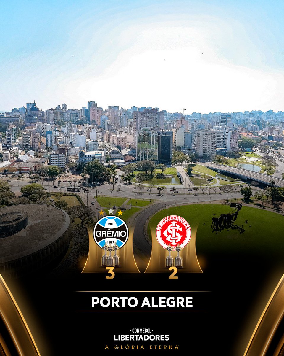 🏆 Porto Alegre, cidade com história de #GloriaEterna! 

⭐ CONMEBOL #Libertadores