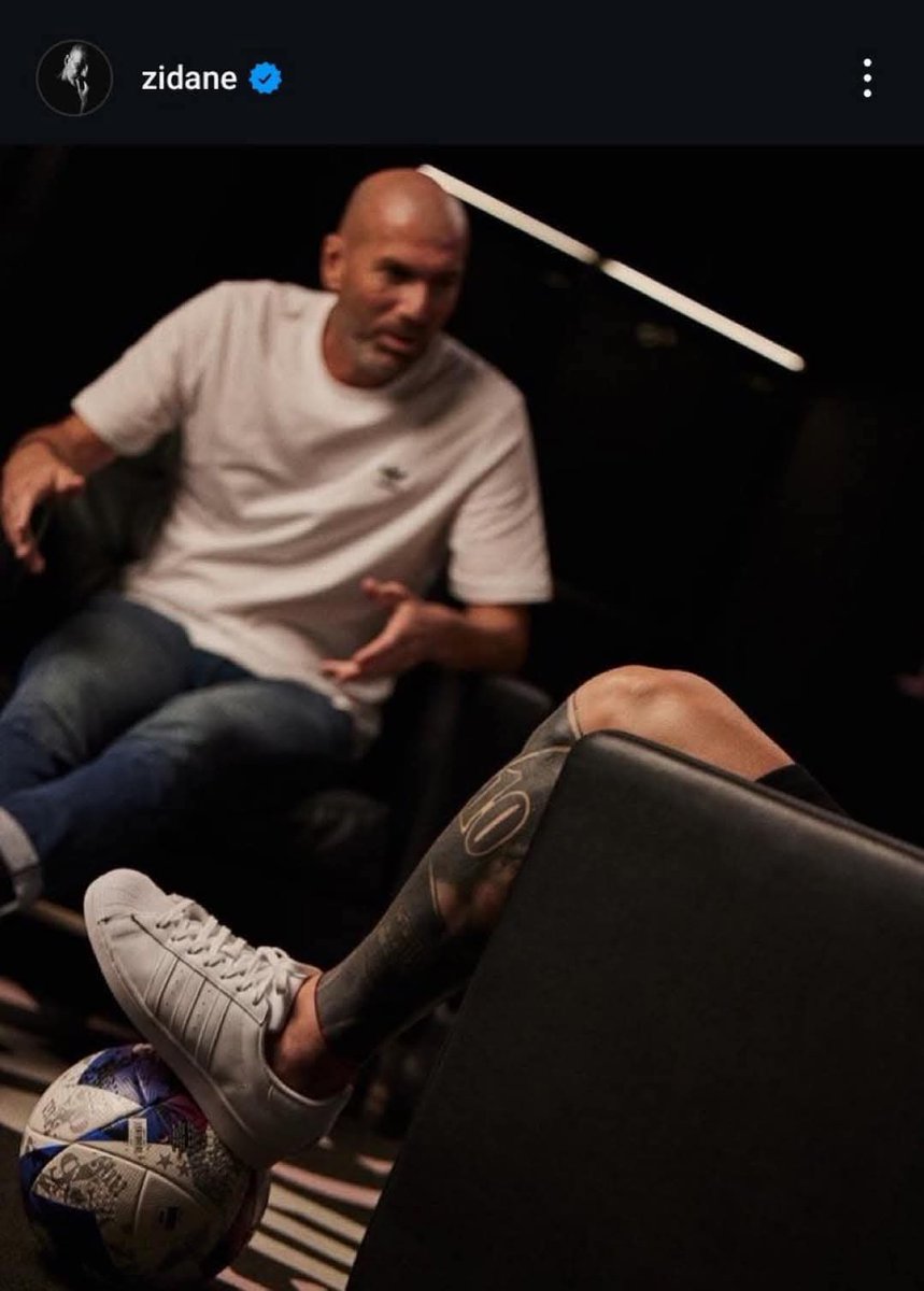 When Zidane posted this without any caption. He cooked here 🔥👑