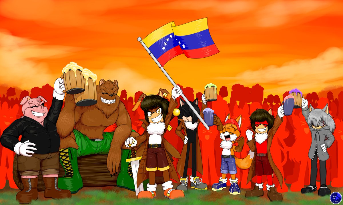 vengo a ser personal este post por un momento para celebrar por fin el castigo merecido de maduro y la por fin liberacion de mi pais

y que mejor personajes para celebrarlo que mi grupo de personajes "los cazadores de asesinos"