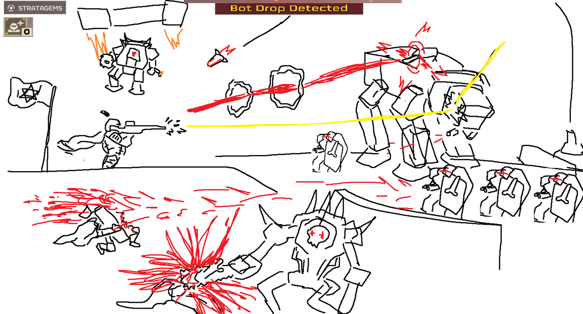 awesomehalofan's tweet image. helldivers 2 pissed me off last night so i drew my experience with raise the flag