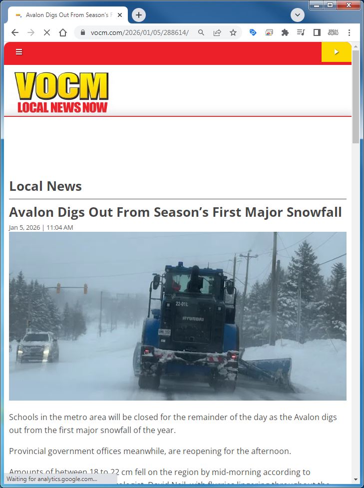 SignGuruNL's tweet image. Stay safe if you have to head on the roads today. We're available by phone or email, but not installing any signs today. Look after yourself with the clean up.