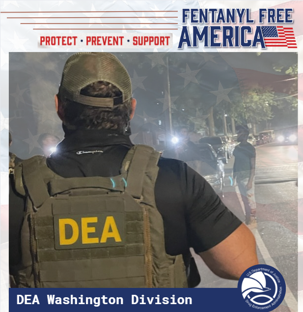 DEAWashingtonDC's tweet image. #DEA special agents and employees’ job is to #protect American lives and communities from the devastating impact of #fentanyl poisoning and overdoses.  HELP US KEEP OUR COMMUNITIES #FentanylFree. More info at dea.gov/fentanylfree