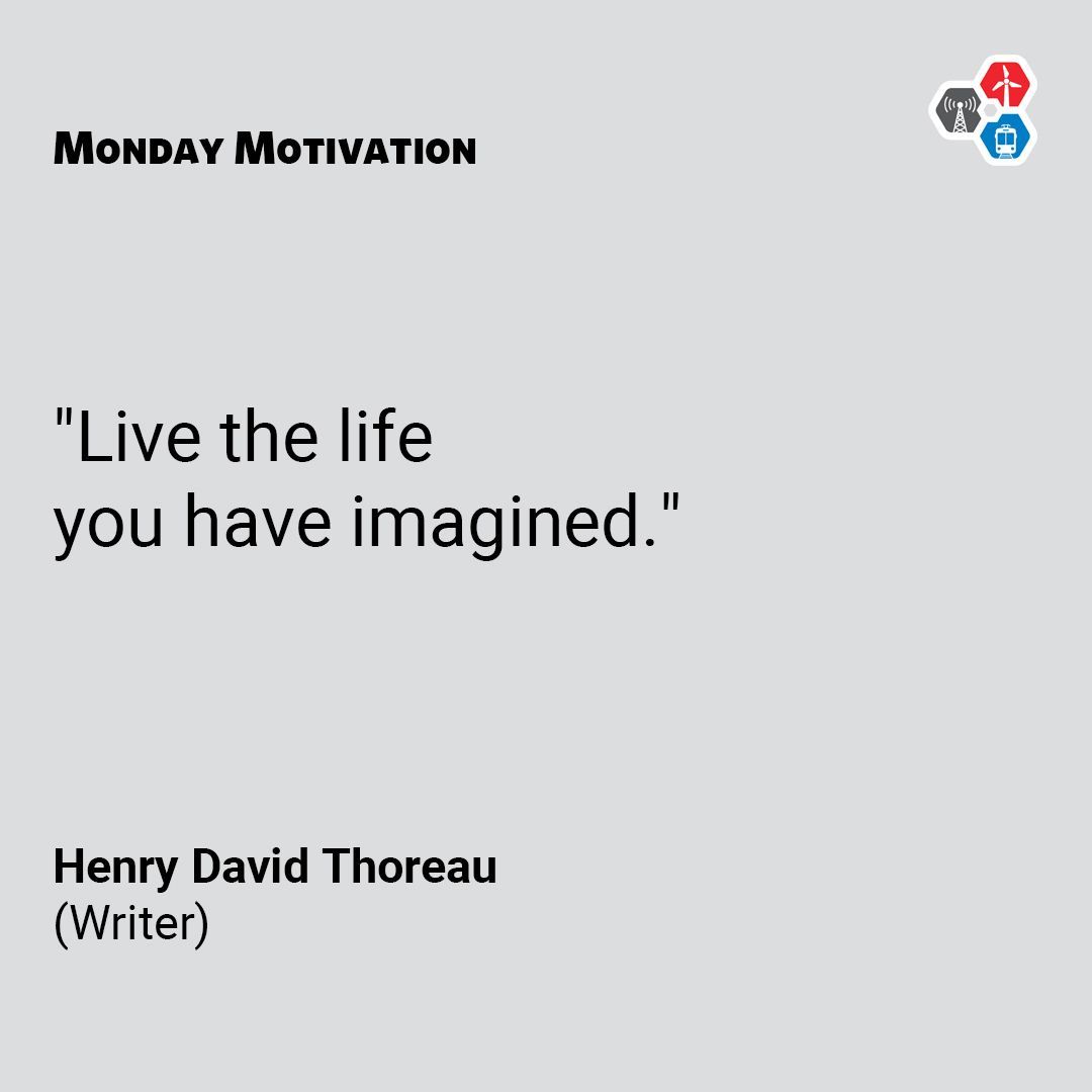 CUWorkGrants's tweet photo. "Live the life you have imagined." – Henry David Thoreau (Writer). 

#MondayMotivation https://t.co/BTmnXTBaKR