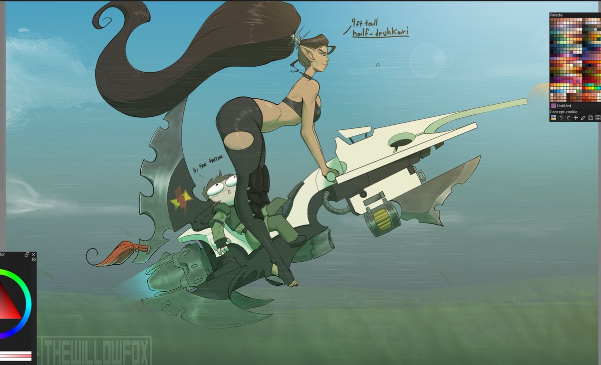 TheWillowFox22's tweet image. i like coming back to stuff later and improving it