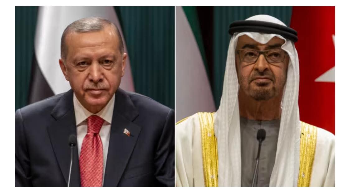 #Turkish President <a href="/RTErdogan/">Recep Tayyip Erdoğan</a> held a phone call with his #UAE counterpart Sh.Mohammed bin Zayed, According to <a href="/trpresidency/">Presidency of the Republic of Türkiye</a>, Erdoğan “reaffirmed #Türkiye’s support for the territorial integrity of #Somalia &amp; Yemen stressed the need to end the humanitarian crisis in #Gaza.