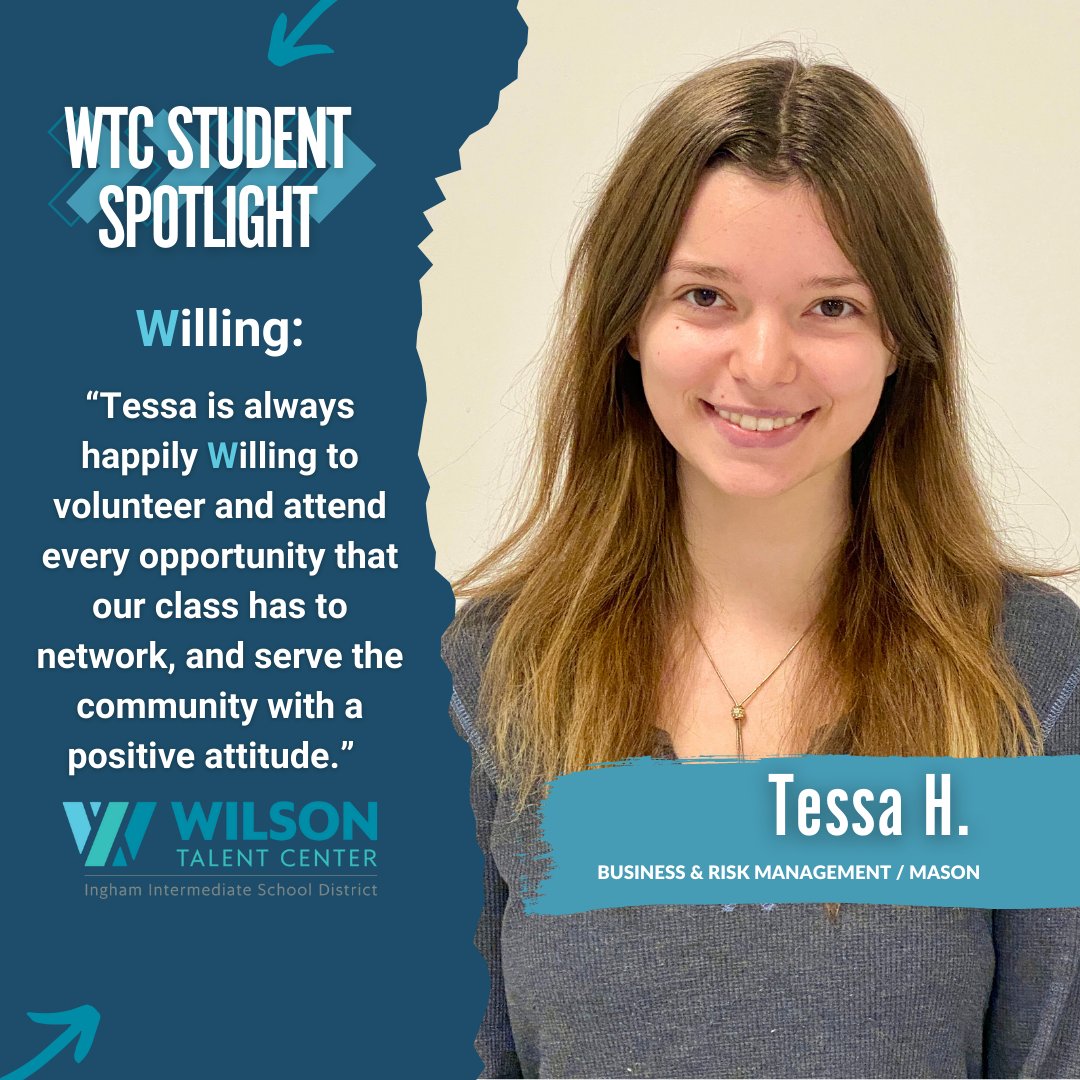 ⭐ Student Spotlight: Tessa H. ⭐ 
Tessa is always eager to volunteer and takes part in every opportunity the Business &amp; Risk Management class has to network and serve the community, bringing a consistently positive attitude.
#StudentSpotlight #InghamImpact