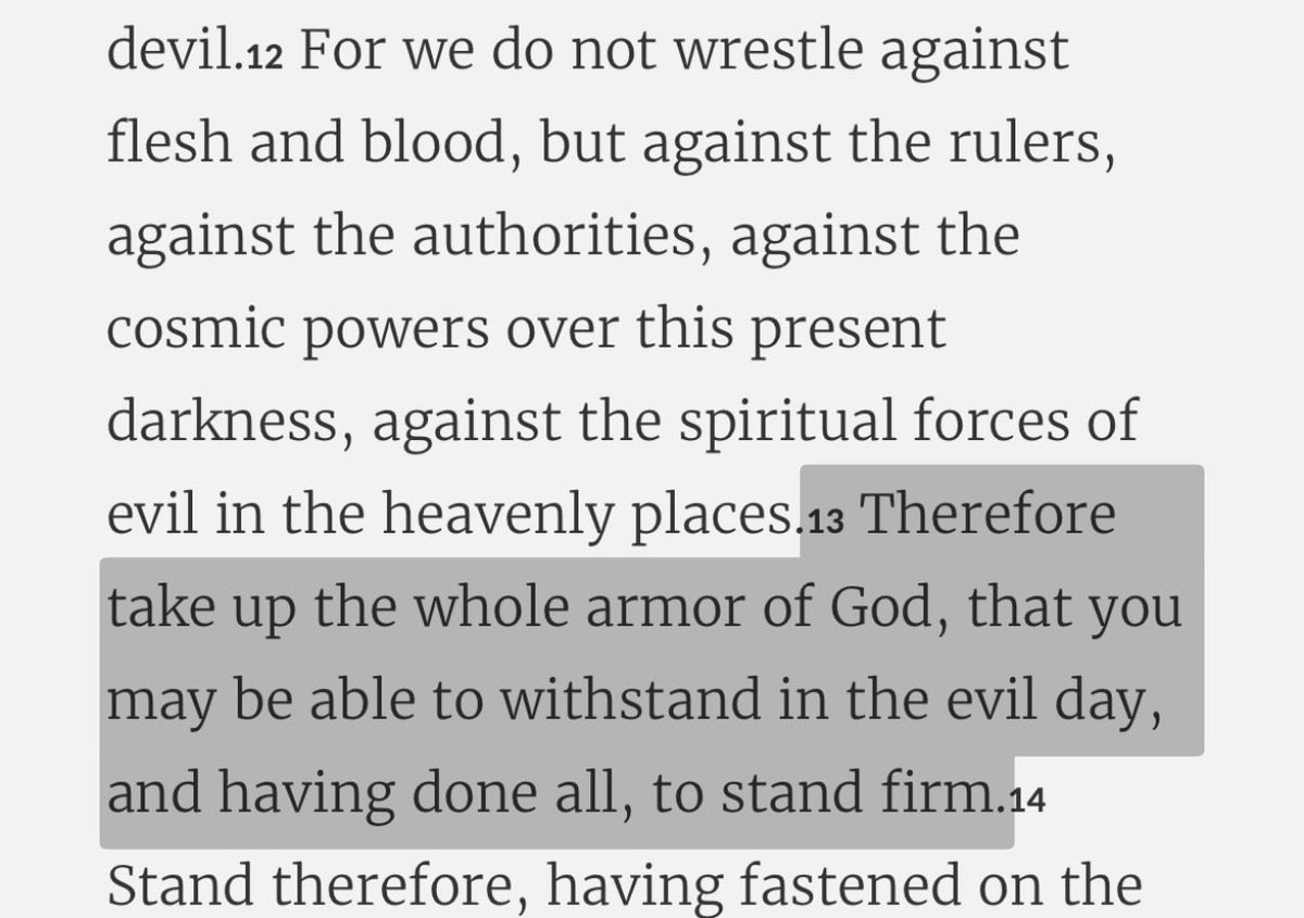 grace_sharp's tweet image. A little bit of Eph. 6 this morning, as we take on the first Monday in January 💪