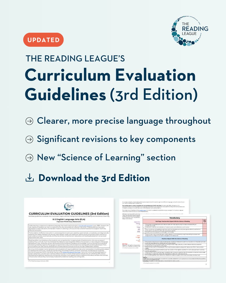 The Reading League tweet media