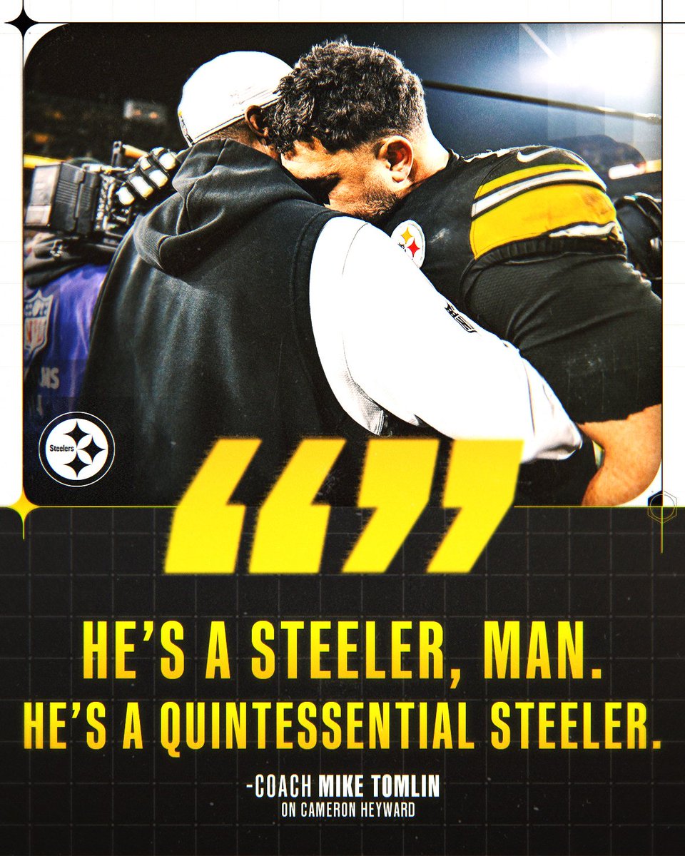 steelers's tweet image. And that's why he's our captain 🫡 @CamHeyward