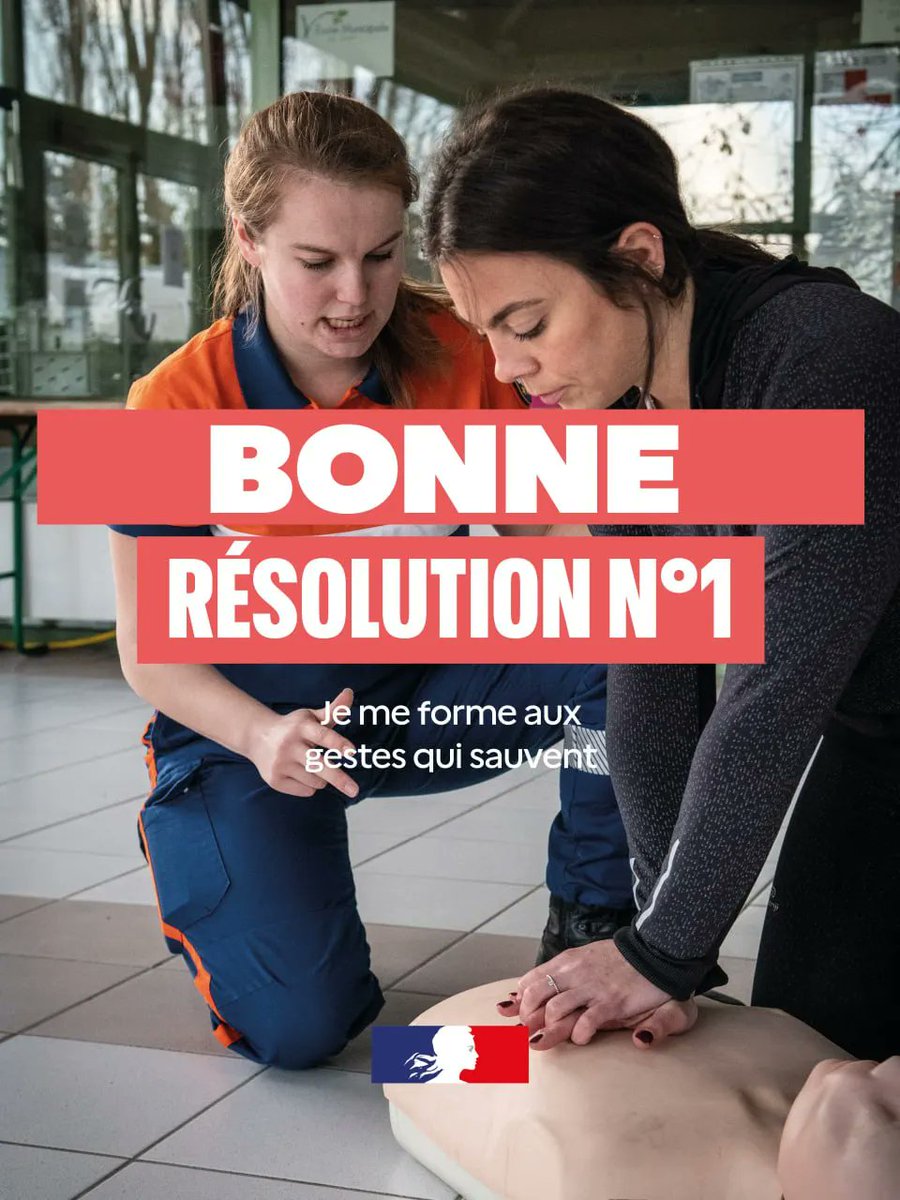 🌟 Vous avez déjà pris vos #BonnesRésolutions ?
Et si vous suiviez nos conseils ?

💓 Formez-vous dès à présent aux #GestesQuiSauvent, les sapeurs-pompiers et les associations agréées de Sécurité civile dispensent des formations partout en France.

Toutes les informations