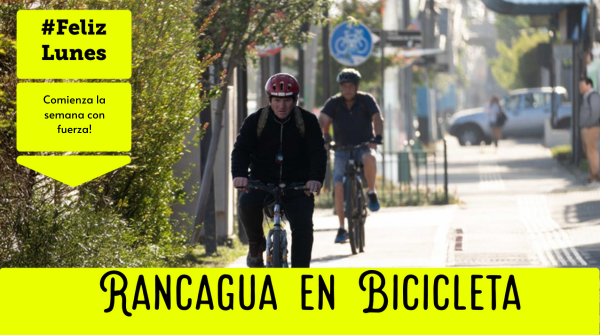 #FelizLunes 🚴‍♀️ Aunque estés de vacaciones, la bici sigue siendo una forma simple y sana de moverte. #TodoEnBicicleta rancaguaenbicicleta.com