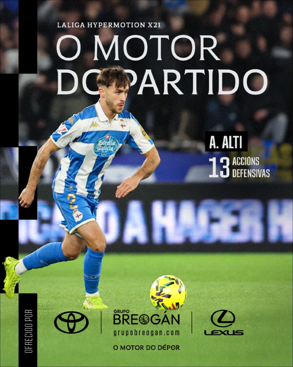 🚗🔩 Adrià Altimira foi #OMotorDoPartido no #DéporCádiz.

🛣️⚽ Cando hai que traballar non falla, como os coches de Grupo Breogán.