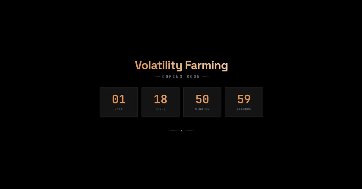 Countdown to the launch of #VolatilityFarming

👉macaron.bid/pods