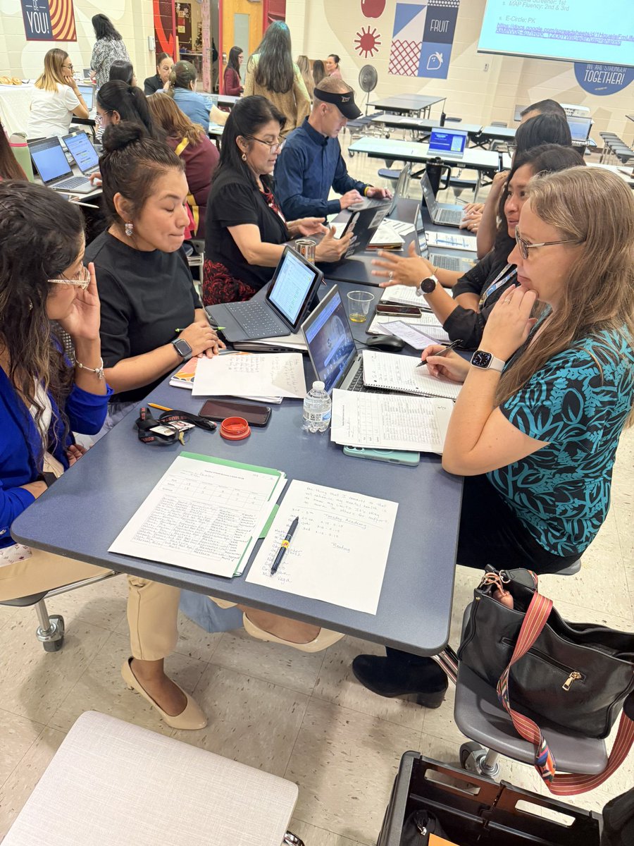 MrsHDZ7's tweet photo. So happy to see our @LaurelesMustang teachers ready to take on the second semester. They are eagerly reviewing winter data to make intentional action steps. https://t.co/etq3isQM9s
