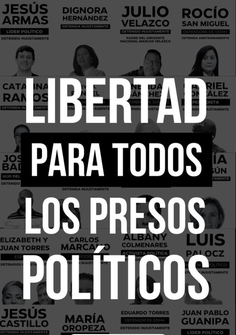 juance's tweet image. #LiberenALosPresosPolíticos