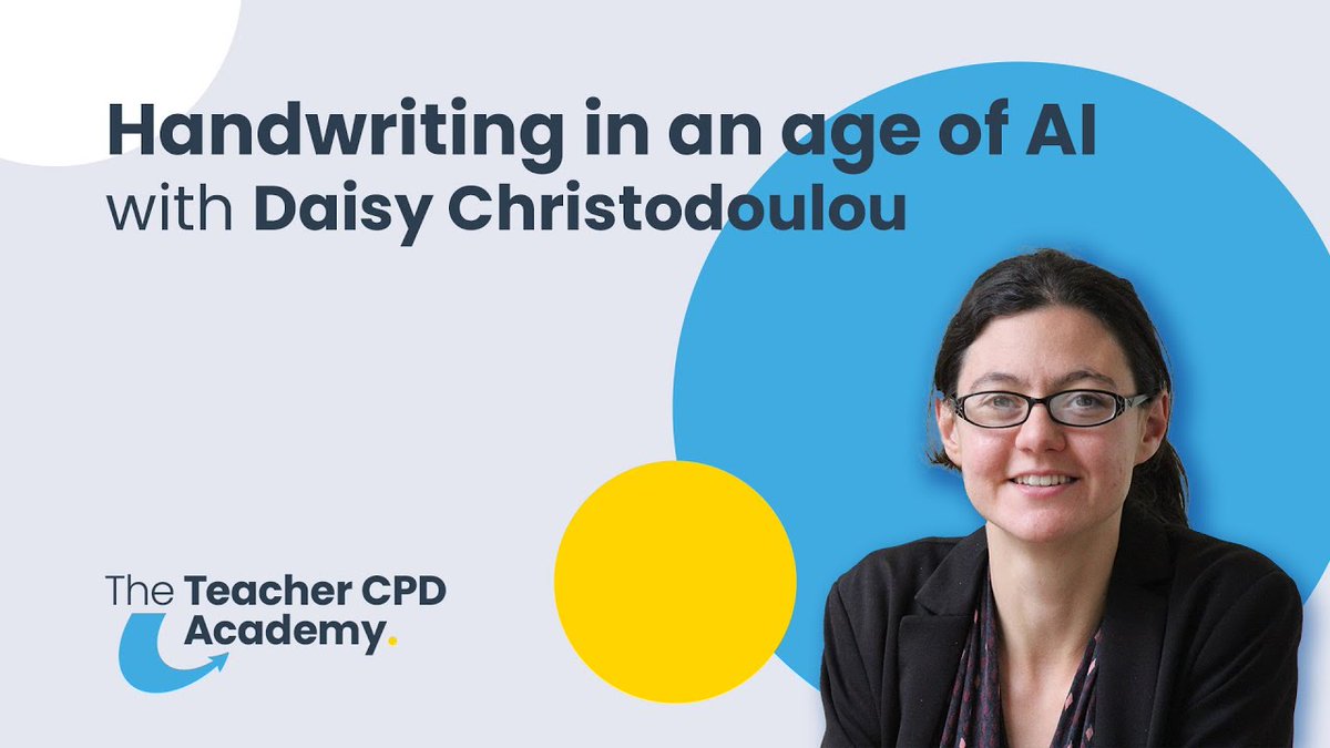 Inner_Drive's tweet photo. Does handwriting really matter when students can simply use AI and computers? Find out in this Expert Insight sneak peek with @daisychristo! https://t.co/dfWPRokxZS https://t.co/L4No07wrfZ