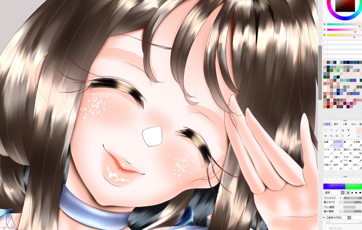 もうちょっとーと思ったら
表情差分つくってたの忘れてたー
怒りの表情差分を作るだけの今日となってしまった

髪の描き方は2023年verになるべく戻しました
当時の自分のpsdファイルが先生です

今日は1時間やれました
明日はちょっとでもやりたい 