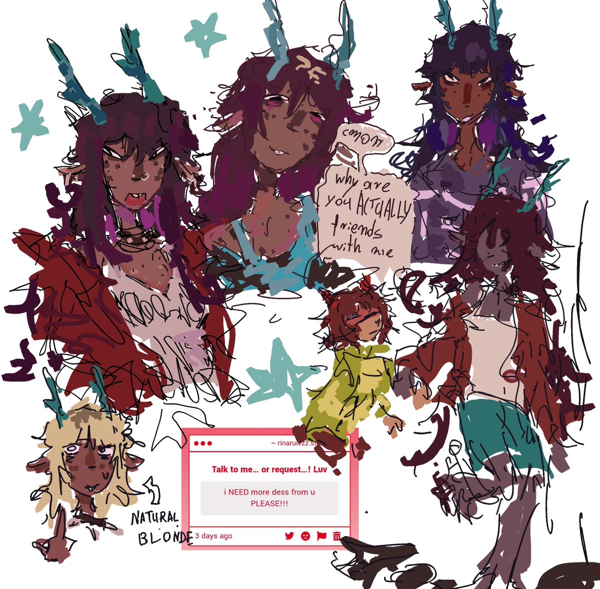 rinarulezz's tweet image. Some loose desses I still don’t know how I want to portray her