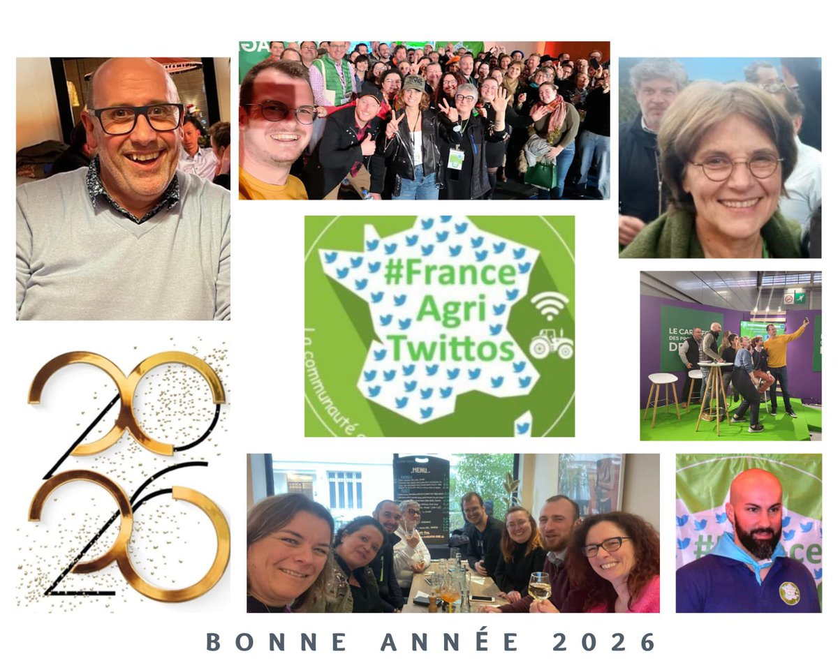 Nous vous souhaitons que la pluie tombe quand il faut, que le soleil brille juste assez, et que la terre vous rende au centuple les soins que vous lui apportez. 
Une très belle année 2026 à ceux qui font vivre nos campagnes, riche en satisfaction personnelles !
#FrAgTw