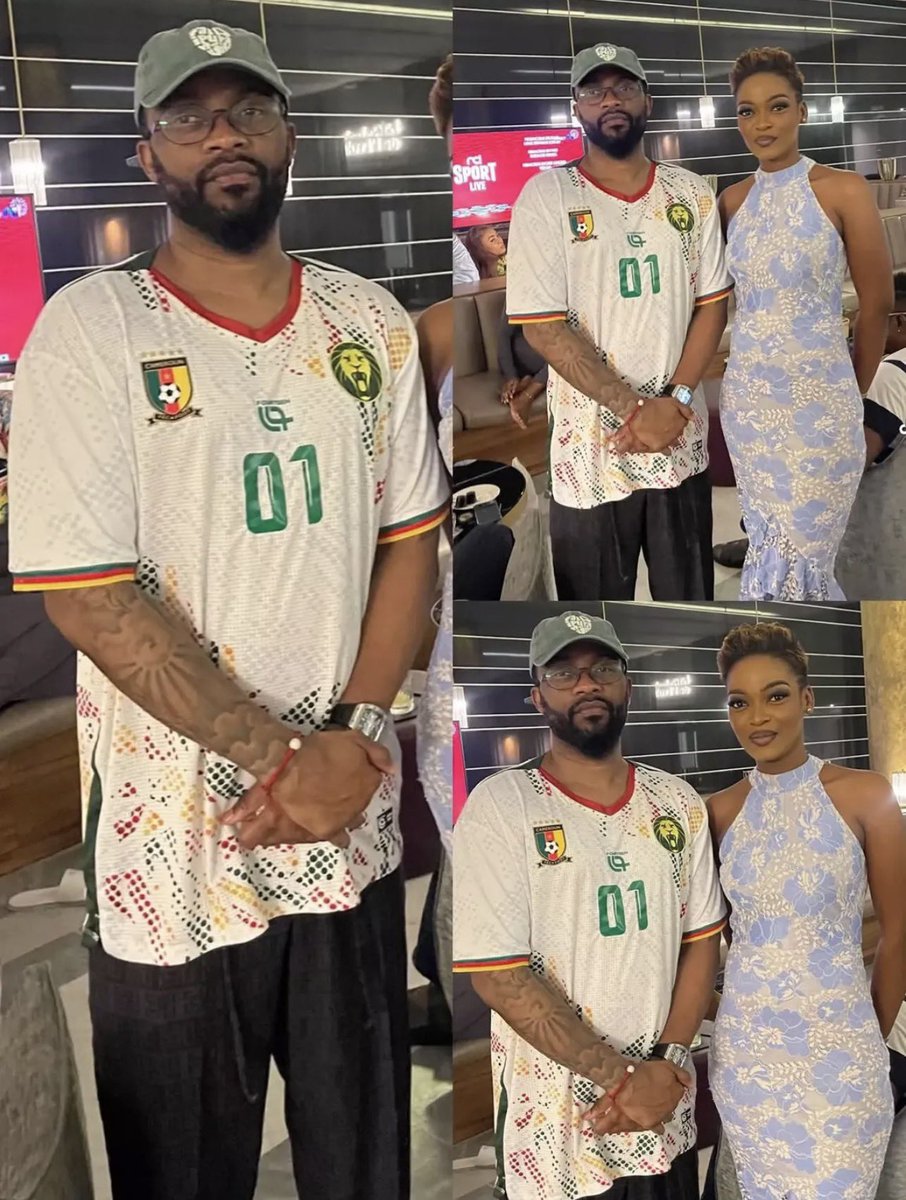 📸 Fally Ipupa en mode Lions indomptables. 👕🇨🇲🇨🇩