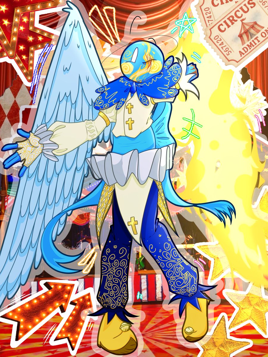 Fear_Simp's tweet photo. 🎪🎟️-And every constellation is just a scar, to prove the sky has loved and lost many times /lyr-🩵🪽
There’s so much going on.. perfect, just as planned
(Check the replies for a clearer version of my take on Angel’s circus design :3 )
#cryoverse #cryoverseafterlife #cryospace https://t.co/290oOONy9e