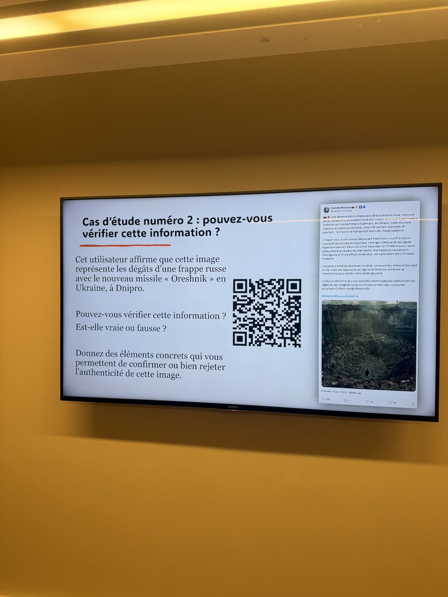❄️🇫🇷 Quelle fierté de retrouver Lille non pas en tant qu’étudiant… mais en tant que professeur pour des étudiants en master de journalisme à la catho, mon Alma mater !

Au menu : décortiquer la grossière désinformation de « Camille Moscow » 😍😇