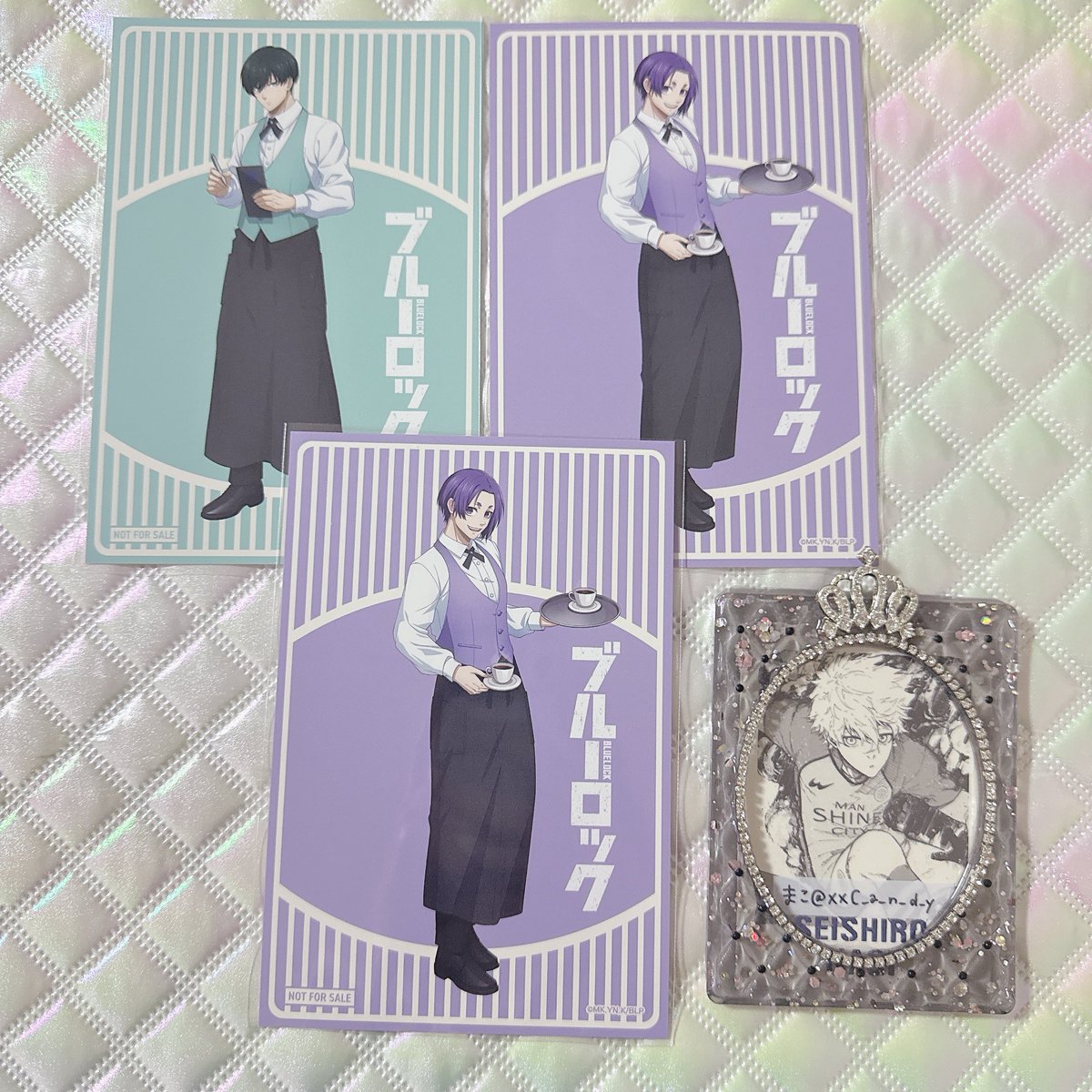 交換】ブルーロック プリンセスカフェ コースター 描き下ろしカード