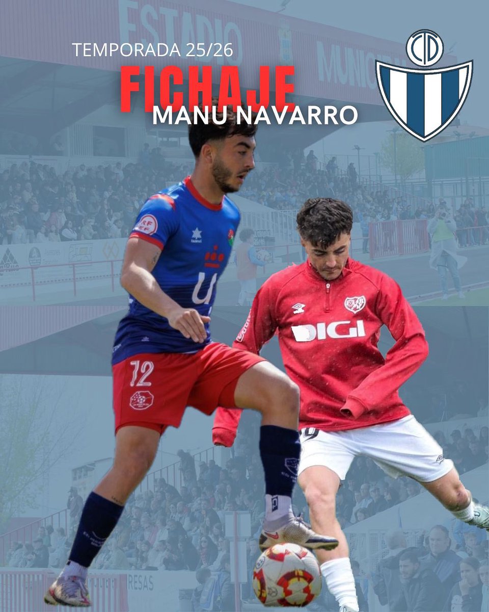 CDTarancon's tweet image. 🚨FICHAJE CONFIRMADO 🚨

Manu Navarro se une a nuestra plantilla como nuevo refuerzo ofensivo 🔵⚪

⚡ Mediocentro con pasado en el C.D MARCHAMALO, jugador de calidad y con experiencia en categoría superiores. 

¡Bienvenido y mucha suerte, Manu!

Gracias por confiar en nosotros.