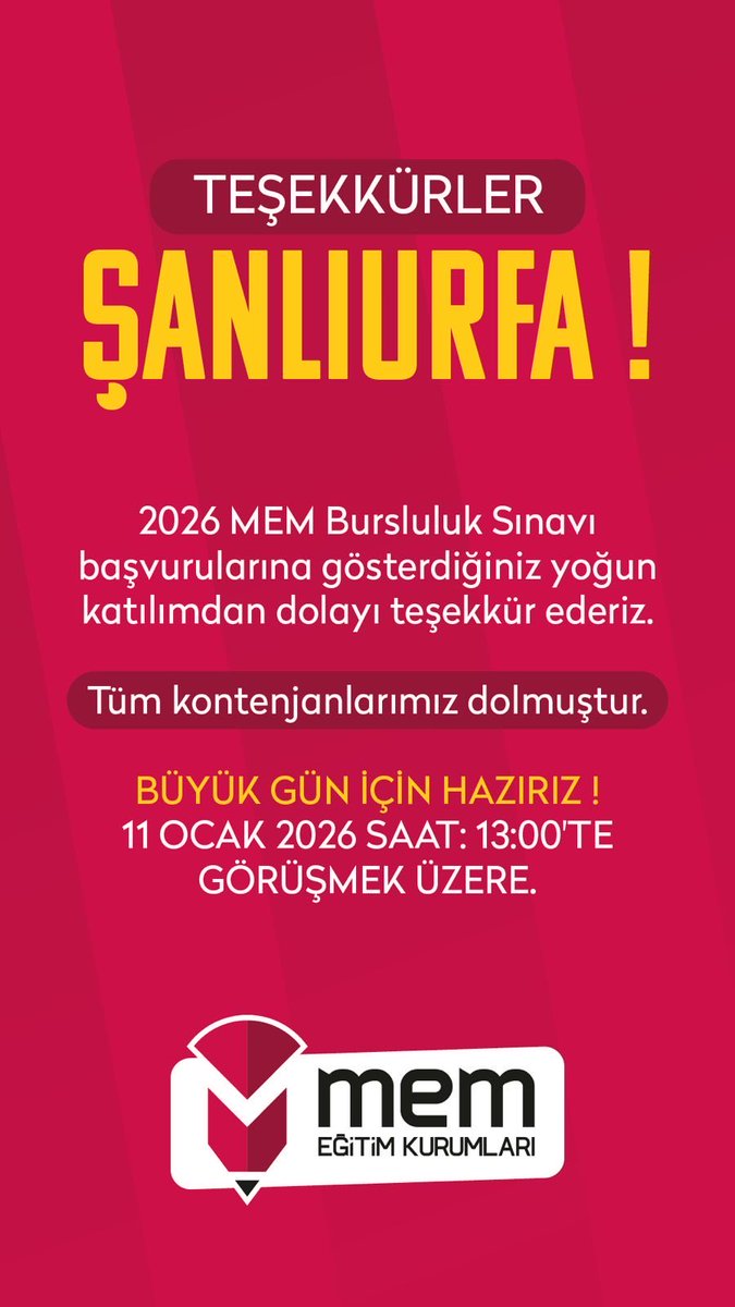 memkoleji's tweet photo. Teşekkürler Şanlıurfa ! https://t.co/jYUgkv1Sve