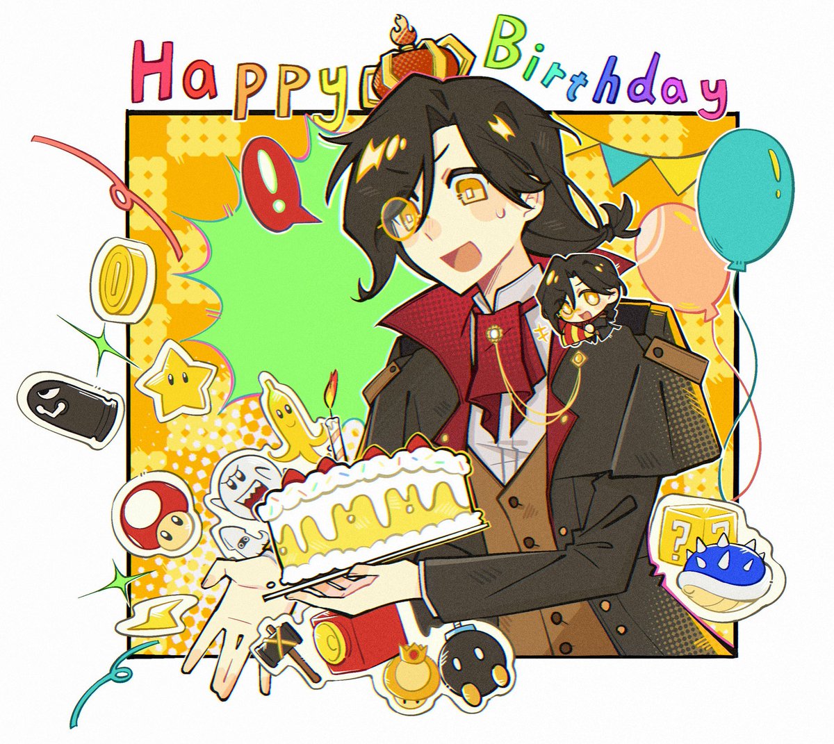 誕生日おめでとう！！🎂🎉🎉
#シェリンの証拠品