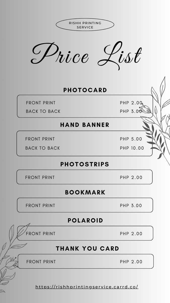 rishhcart's tweet photo. Hello! We are now accepting printing orders for January onwards!

We offer a variety of printing services including photocards, filmstrips/photostrips, polaroids, bookmarks, thank you cards, hand banners, mini uchiwa and more.

dm us to place your order! #rishhcartprints https://t.co/ccqJEJojns