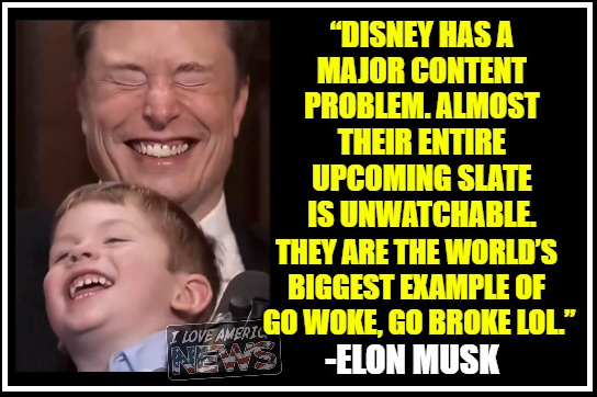 ILA_NewsX's tweet photo. @elonmusk Disney sucks. https://t.co/lwnq5nFZUb