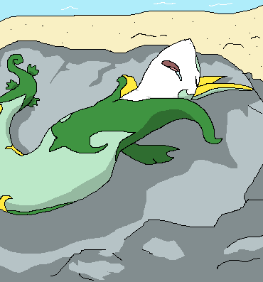 serperior sunbathing
(so regal)