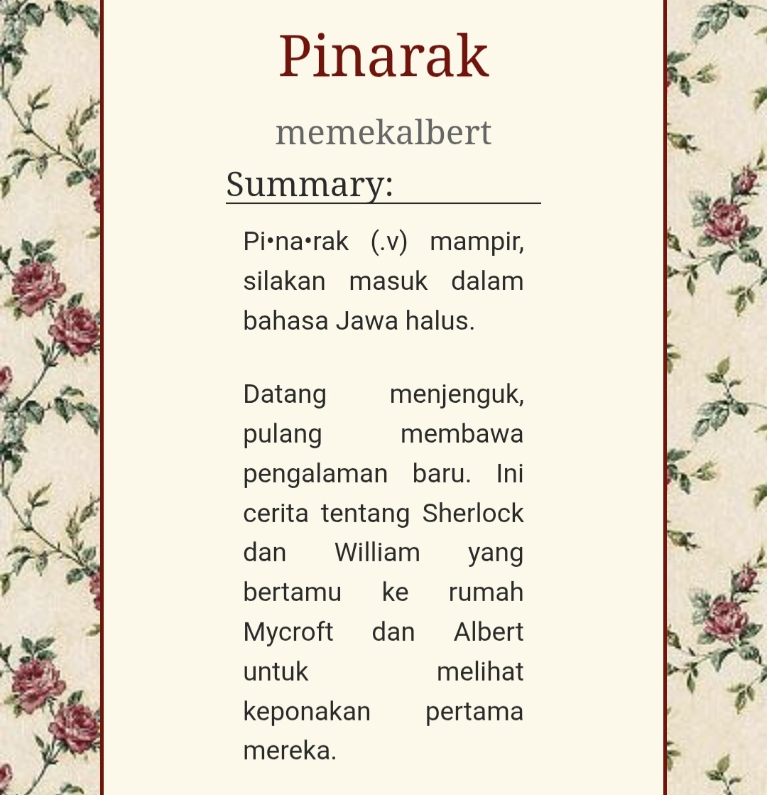 asepbiruu's tweet photo. ☆🖋: Pinarak
☆Pairing: Sherlock Holmes x William J. Moriarty (#sherliam) &amp; Mycroft Holmes x Albert J. Moriarty (#myal) 
☆Rating: T
☆Word Count: 5,1k words
☆Languange: Bahasa Indonesia
☆Read the tags please! ᵔ ᵕ ᵔ

🖇: https://t.co/Y5o3fbBp01 https://t.co/KqvYdr85nf