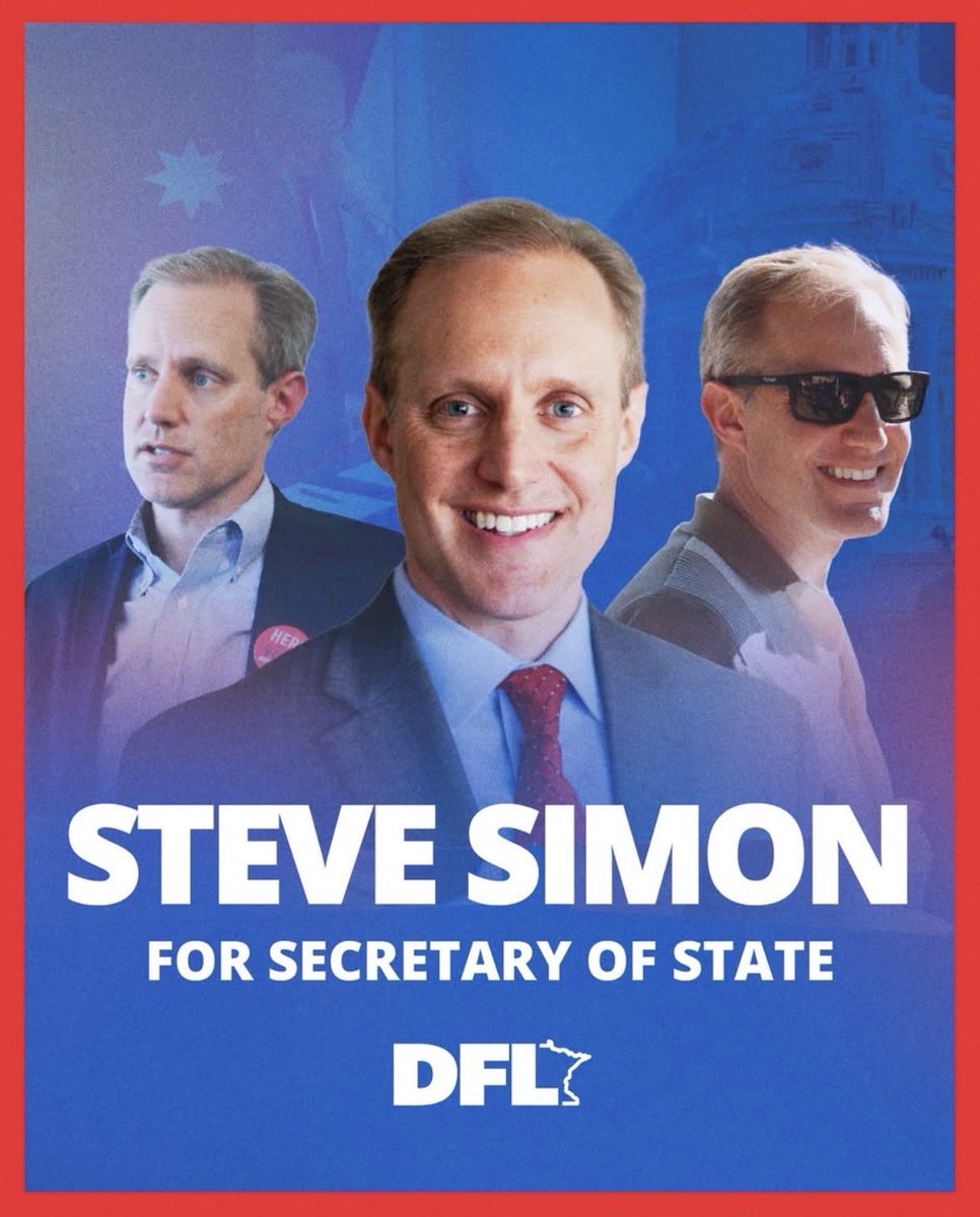 GagePatrick's tweet image. Democracy is under siege in Minnesota and we need @MNSteveSimon now more than ever. I’m proud to join his team as campaign manager!