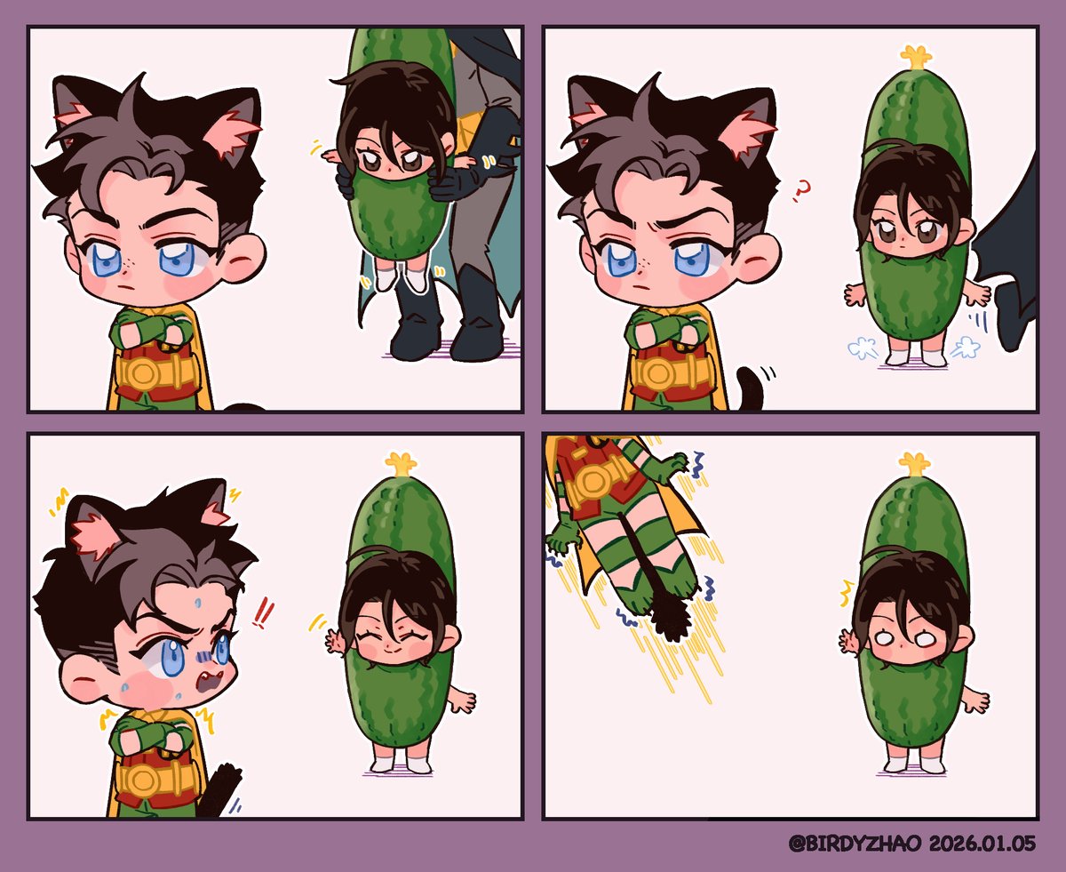 birdyzhao_re's tweet image. just 🥒🙀 #cassandracain #jasontodd