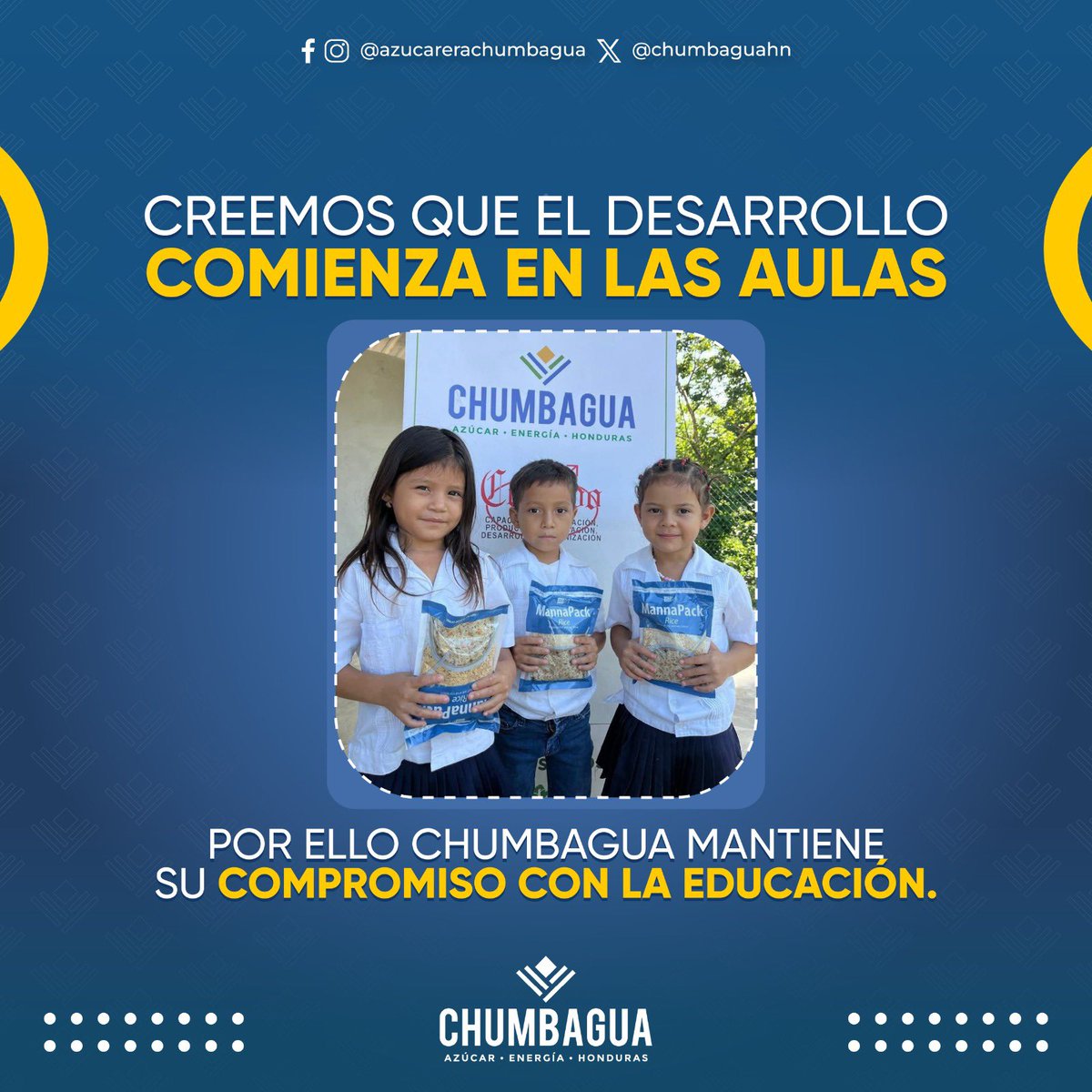 Chumbaguahn's tweet photo. 🎯Por eso impulsamos actividades educativas que brindan herramientas, conocimientos y motivación a la niñez y juventud de nuestras comunidades de influencia, apostando por un futuro con más oportunidades.🎯💡🌱
.
#ChumbaguaHN #Educación #Valores #Comunidades #ESR #Honduras https://t.co/0fZsh234f4