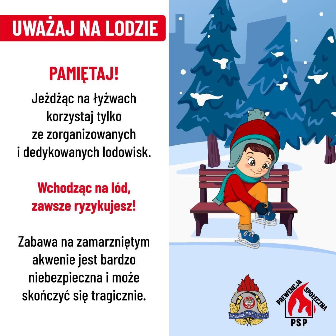 ❄️𝗭𝗜𝗠𝗔 ZAWITAŁA NA DOBRE☃️
Podczas zimowej aktywności i zabaw pamiętaj o zachowaniu bezpieczeństwa, bo tylko wtedy zabawa ma sens 👨🏼‍🚒
<a href="/prew_spol_psp/">Prewencja Społeczna Państwowej Straży Pożarnej</a> <a href="/KGPSP/">Państwowa Straż Pożarna</a> <a href="/PodlaskiUW/">Podlaski Urząd Wojewódzki</a>