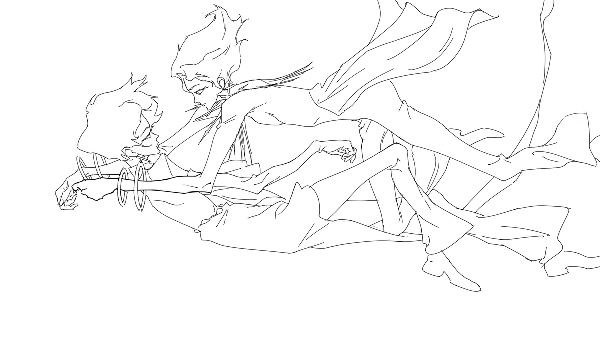 Another frame I drew for Roy Wang's 'Gravity' Music Video directed by Jack Zhang