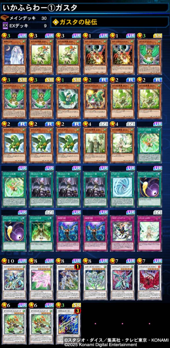 準優勝めっちゃ悔しい
最後手札のモンスター召喚して殴るだけやったのに余裕こいてテキスト読まんと負け
大会ルールも読まんしテキスト読まんしで反省しかなかった💦
ガスタはプレミ以外負けなしで強かったです