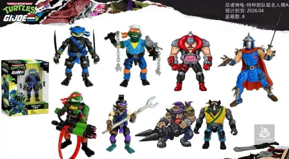 TheFullForce's tweet image. 🐢💥🐢💥🐢💥🐢

Well hot damn!! A possible TMNT/G.I. Joe crossover has leaked all over the internet like a cracked canister of mutagen!! If this is real, I am complete!! No official confirmation yet of course but I am crossing my fingers on this one!!!