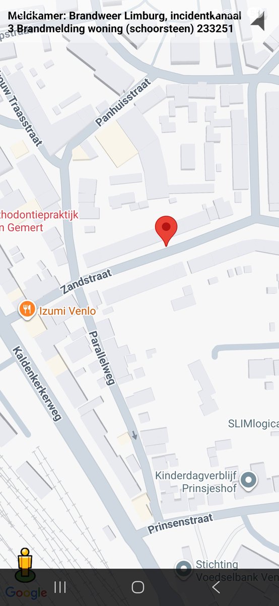 Brandmelding woning (schoorsteen) in Venlo