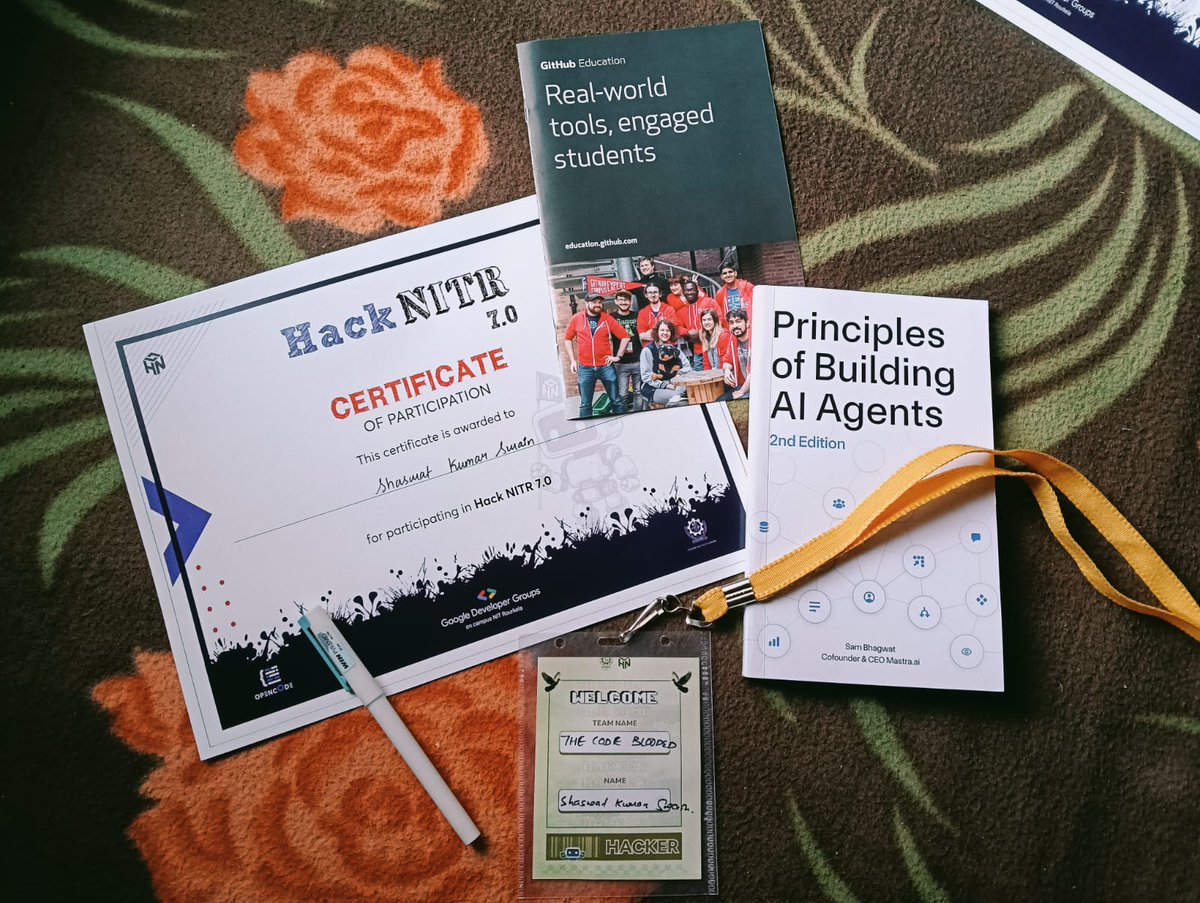 kingkumar2005's tweet photo. Had an amazing experience attending a Hackathon at NIT Rourkela (NITR) 🚀
Collaborating with talented minds, brainstorming ideas, and building under pressure was truly a great learning experience.💻✨
#Hackathon #NITRourkela #LearningByDoing #TechJourney https://t.co/7KWHO6qrsC