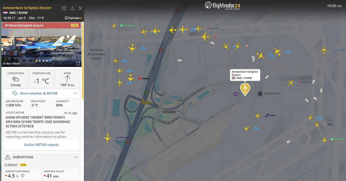 Latest numbers for Amsterdam Schiphol Airport

Number of cancelled flights per day
Saturday: 385 (31%)
Sunday: 568 (43%)
Monday: 670 (52%)
Tuesday: 204 (18%)
4 day total: 1827 cancelled flights