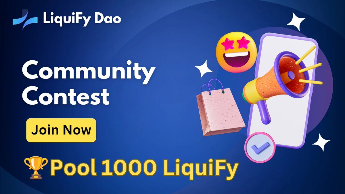 📢 Liquify Activity Contest 🎉
🏆 1000 $LIQUIFY reward pool
👥 10 winners (100 $LIQUIFY each)
✅ Be active on Liquify Telegram
❤️ Like, RT &amp; comment positively on this post
👥 Tag 3 friends
💼 Drop your BEP20 wallet
⏰ Dec 6 – Dec 9
🎯 🎯 Winners announced after the event