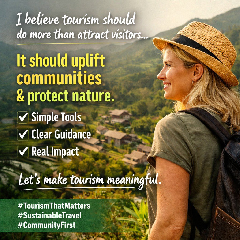 richjjuls's tweet image. I believe tourism should do more than attract visitors, it should uplift communities, protect nature, and create real value for everyone involved.

That’s why I have made it my mission to help people build tourism that works.

It doesn’t have to be complicated.