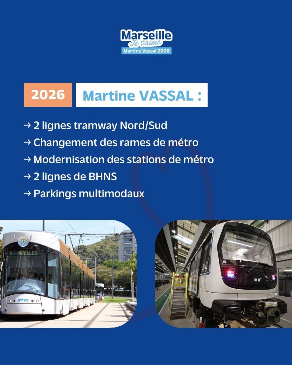 👀 Marseille en Grand n’est pas un slogan.
C’est un levier.

Quand il est bien piloté — notamment sur les transports avec <a href="/MartineVassal/">Martine Vassal</a> à la Métropole — les projets sortent enfin de terre.

— L’efficacité publique tient à une chose :
la compétence !